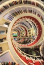 The futuristic modern interiror architecture in the ibook store Zhongshuge in Shenzhen