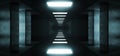 Futuristic Modern Sci Fi Dark Elegant Grunge Concrete Empty Long Tunnel Corridor Reflective Material Empty Space For Text And Blue Royalty Free Stock Photo