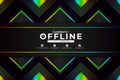 Futuristic Modern Technology Gaming and Social Media Currently Offline Background Colorful Glow in The Dark