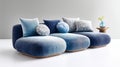 innovative modular nesting sofa with self-healing fabric and adaptive smart lighting