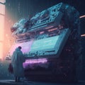 Futuristic Modular Synthesizer