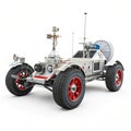 Amazing Futuristic Moon Rover Car Royalty Free Stock Photo