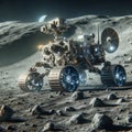 Futuristic Moon Rover: Unveiling Lunar Mysteries