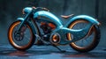 Futuristic Motorcycle with Advanced Technology Design Royalty Free Stock Photo