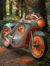 Futuristic Motorcycle with Advanced Technology Design Royalty Free Stock Photo