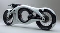 Futuristic Motorcycle with Advanced Technology Design Royalty Free Stock Photo