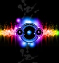 Futuristic Music Disco Background