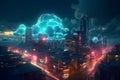 Futuristic Neon City: Transforming Urban Landscapes with Cloud Computing