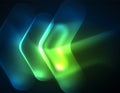 Futuristic neon glowing arrows techno background Royalty Free Stock Photo