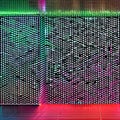 928 Futuristic Neon Grid: A futuristic and dynamic background featuring a neon grid pattern in electrifying and vibrant colors t