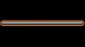 Futuristic Neon Light Bar Lower Third Element with Orange and Blue Glowing Effect on Black Background Royalty Free Stock Photo