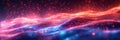 Futuristic Neon Lights Background for Technology Banners Generative AI Royalty Free Stock Photo