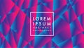 Futuristic neon patch vector illustration. Abstract geometric background design template. Memphis vibrant color gradient