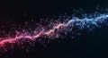 Futuristic Network Data with Glowing Digital Technology and Cyber Intelligence