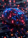 Futuristic Neural Circuit Concept Generated AI