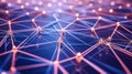Futuristic Neural Network with Glowing Connections