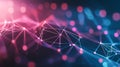 Futuristic Neural Network with Glowing Connections