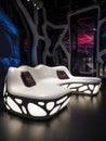 futuristic nightclub interior, urban modern interior design