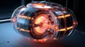 Futuristic nuclear fusion concept with inertial confinement
