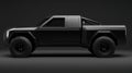 Futuristic Off-Road Vehicle in Dark Studio Royalty Free Stock Photo