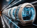 Futuristic office highspeed elevators