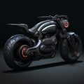 Futuristic Organic Motorcycle Concept Art With Star Wars Evil Empire Theme