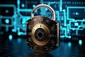 A futuristic padlock redefines security through innovation and unwavering reliability