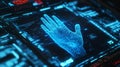 Futuristic Palm Vein Scanner Technology