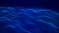 Futuristic particle wave. Abstract technology background. Big data visualization. Vector illustration