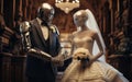 Futuristic Wedding of Robot Couple