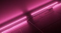Futuristic Pink: Geometric Panels Illuminated by Neon Glow, Abstract Techscape Royalty Free Stock Photo