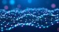 Futuristic Plexus Network and Data Connection Royalty Free Stock Photo