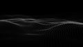 Futuristic point wave. Abstract background with a dynamic wave