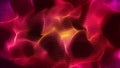Futuristic point wave of particles. Visualization of sound waves. Dark background. Technology or science banner