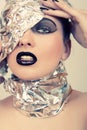Futuristic portrait of a woman Royalty Free Stock Photo