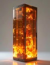 Glowing Amber Technology Core Royalty Free Stock Photo