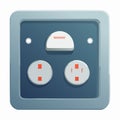 Futuristic Power Socket Control Panel Royalty Free Stock Photo