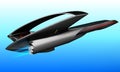 A futuristic project of a supersonic passenger business jet is designed for intercontinental flights.