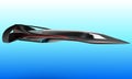 A futuristic project of a supersonic passenger business jet is designed for intercontinental flights.
