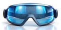Futuristic protective eyewear with a hexagonal mesh design and a sleek, modern frame. Generative AI Royalty Free Stock Photo