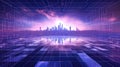 futuristic purple data Royalty Free Stock Photo
