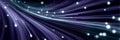 Futuristic Purple Speed Lines with Sparkling Light Effect in a Dark Abstract Wallpaper Design Royalty Free Stock Photo