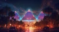 futuristic pyramids