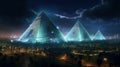 futuristic pyramids