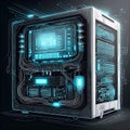 Futuristic Quantum Computing Core : AI-generated