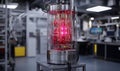 Futuristic quantum computing device in research lab