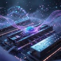 AI-Crafted Quantum Computing in an Ethereal, Particle-Infused World