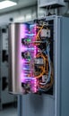 Futuristic Quantum Processor System in Medium Shot