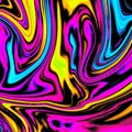 Futuristic Rainbow Colors Liquid Abstract