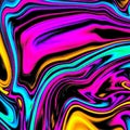 Futuristic Rainbow Colors Liquid Abstract